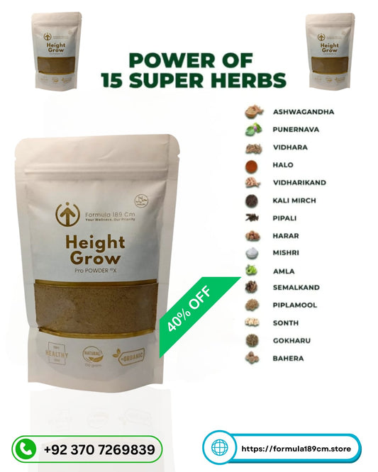 3 Pack Height Grow Pro – Best Height Growth Supplement in Pakistan