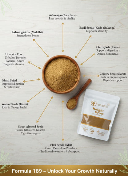 HEIGHT GROWTH POWDER FORMULA 189